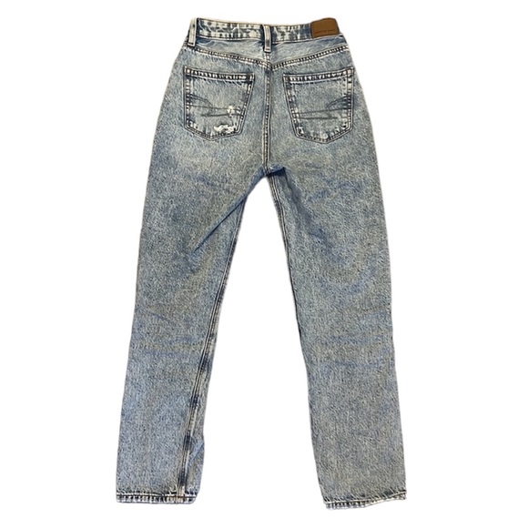 American Eagle Mom Straight Jeans Size 00 - Picture 4 of 9